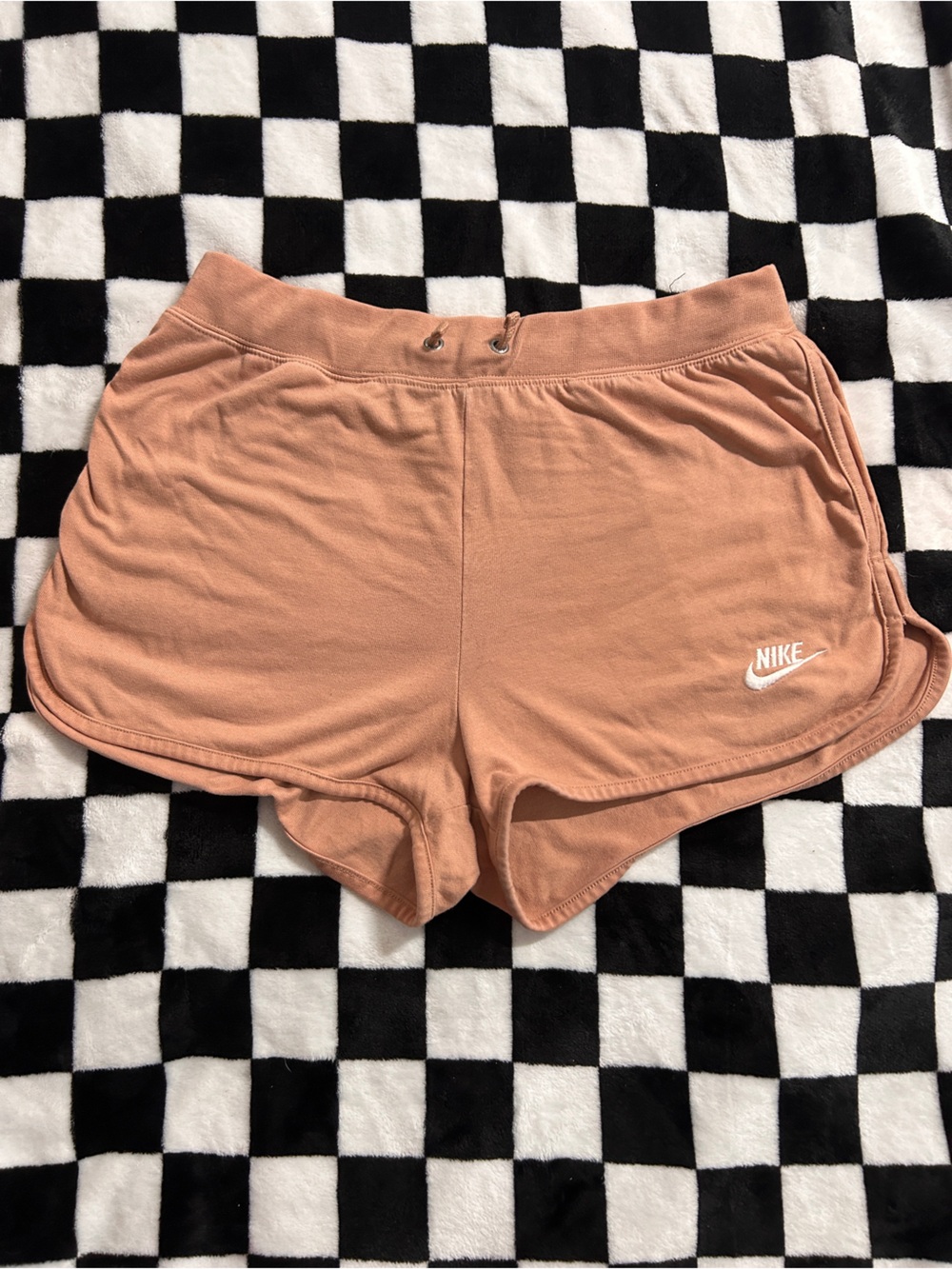 Nike Peach Hooded Pullover with White Swoosh